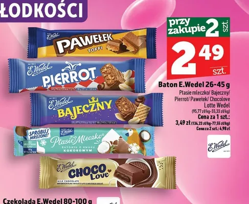 Baton E.Wedel Pawełek Toffi promocja w TOPAZ