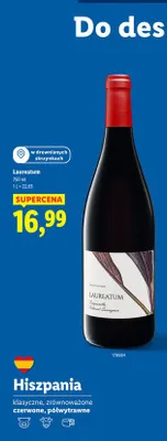 Wino Tempranillo Merlot Sauvignon promocja w Lidl