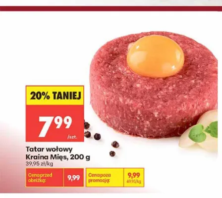 Tatar wołowy Kraina Mięs promocja w Biedronka