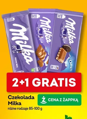 Czekolada Milka różne rodzaje promocja w Żabka
