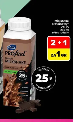 Milkshake proteinowy PROfeel Chocolate Valio promocja w Carrefour