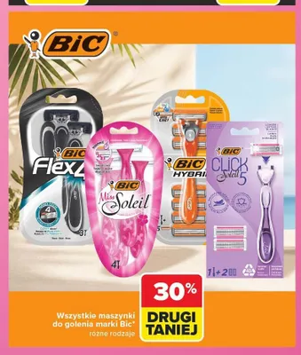 Maszynka do golenia Bic Click 5 Soleil promocja w Carrefour