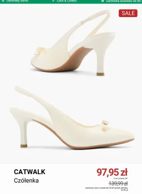 Czółenka Catwalk promocja w Deichmann