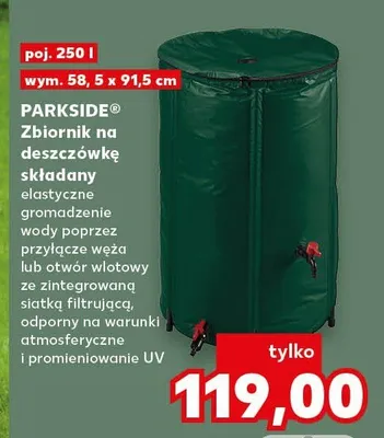 Zbiornik na deszczówkę składany promocja w Kaufland