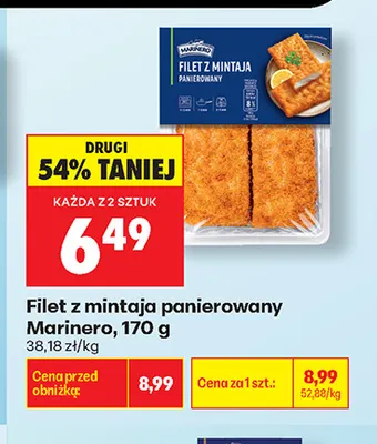 Filet z mintaja panierowany Marinero promocja w Biedronka