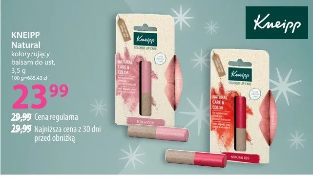 Balsam do ust koloryzujący Natural Color promocja w Hebe