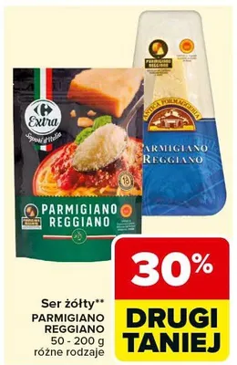 Ser żółty Parmigiano Reggiano promocja w Carrefour Market