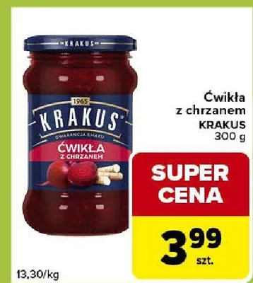 Ćwikła z chrzanem krakus promocja w Carrefour Express