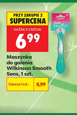 Maszynka do golenia Wilkinson Smooth Sens promocja w Biedronka