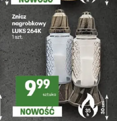 Znicz nagrobkowy Luks 264K promocja w Delikatesy Centrum