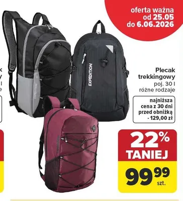 Plecak trekkingowy Expedition poj. 30l promocja w Carrefour