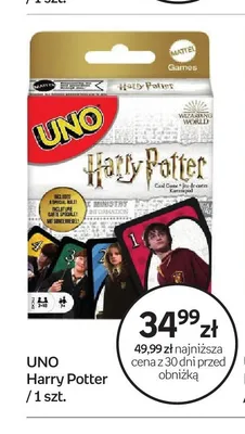 Gra karciana UNO Harry Potter promocja w Empik