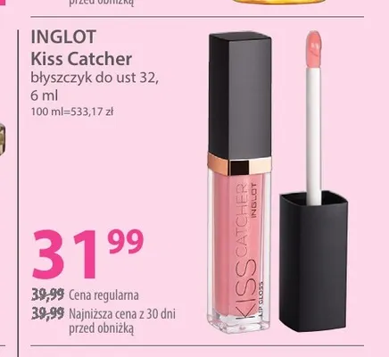 Błyszczyk do ust Kiss Catcher 32 Inglot promocja w Hebe