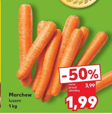 Marchew luzem promocja w Kaufland