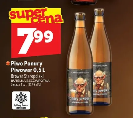Piwo Ponury Piwowar promocja w TOPAZ