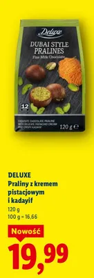 Praliny z kremem pistacjowym i kadayif promocja w Lidl