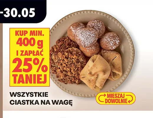 Ciastka na wagę promocja w Biedronka