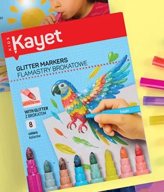 Flamastry brokatowe promocja w Biedronka