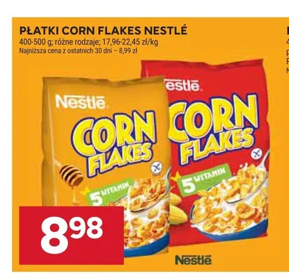 Płatki Corn Flakes Nestlé promocja w Stokrotka