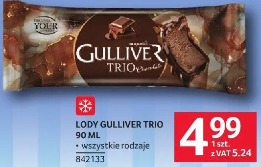 Lody Gulliver Trio promocja w Selgros
