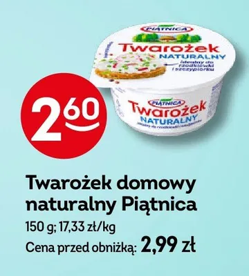 Twarożek domowy naturalny promocja w Żabka