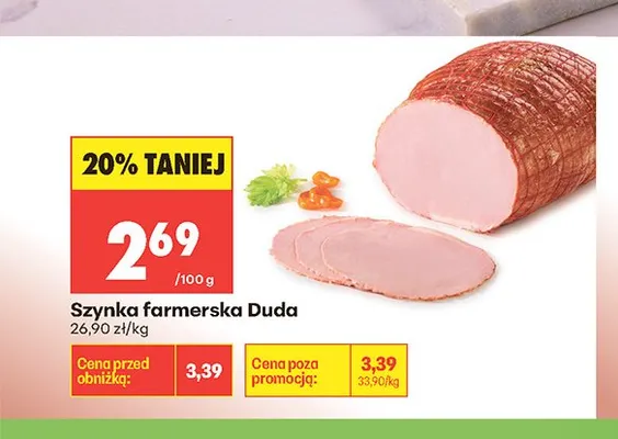 Szynka farmerska Duda promocja w Biedronka