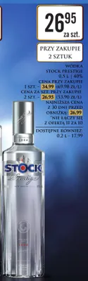 Wódka Stock Prestige promocja w Dino