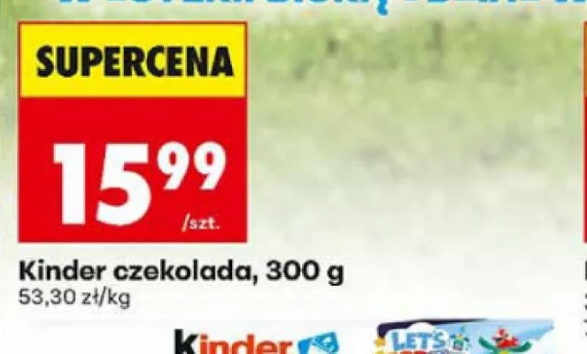 Kinder czekolada promocja w Biedronka