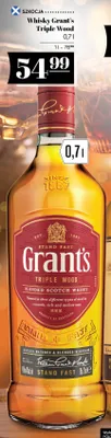 Whisky Grant's Triple Wood promocja w POLOmarket