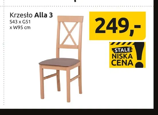 Krzesło Alla 3 promocja w Black Red White