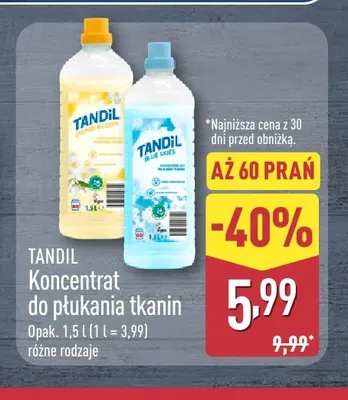 Koncentrat do płukania tkanin Tandil Pure Bloom promocja w Aldi