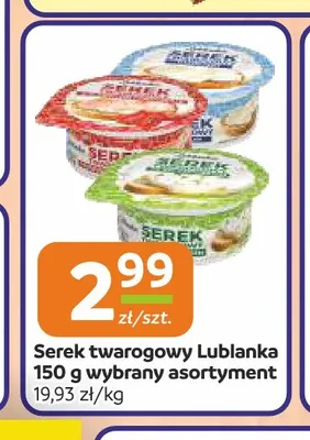Serek twarogowy Lublanka promocja w Społem Częstochowa