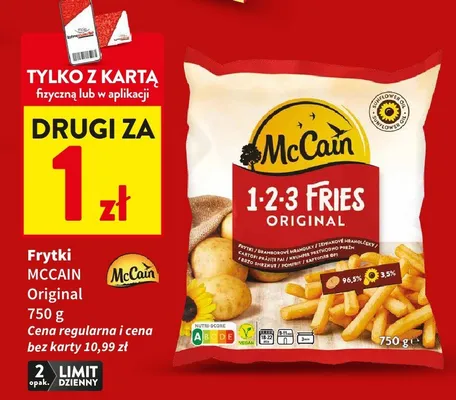 Frytki Original 750g promocja w Intermarche