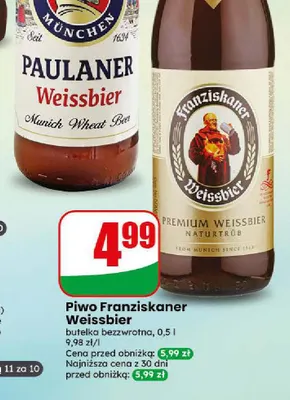 Piwo Franziskaner Weissbier promocja w Dino