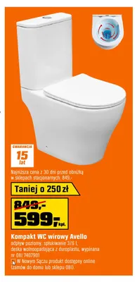 Kompakt Wc wirowy Avello promocja w OBI