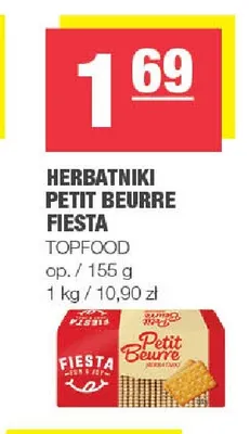 Herbatniki Petit Beurre Fiesta promocja w SPAR
