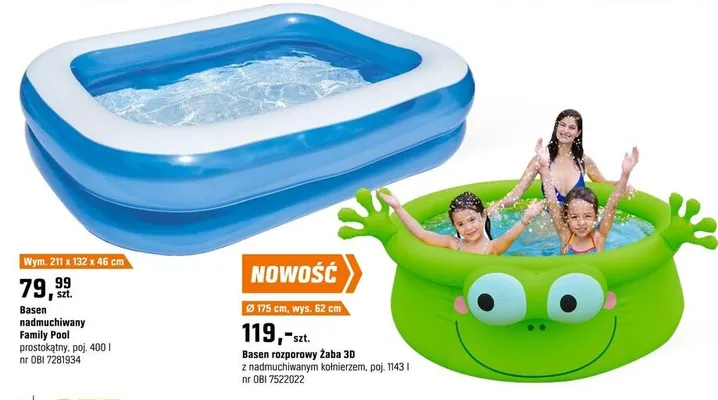 Basen nadmuchiwany Family Pool promocja w OBI