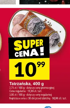 Kiełbasa Tatrzańska promocja w Twój Market