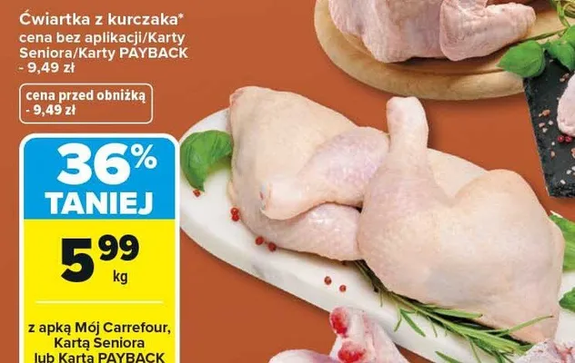 Ćwiartka z kurczaka promocja w Carrefour Market