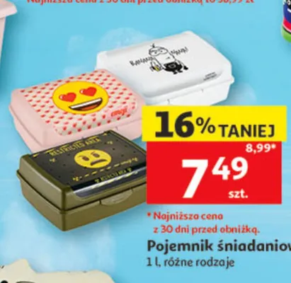 Pojemnik śniadaniowy 1l promocja w Auchan
