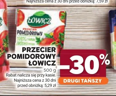 Przecier pomidorowy Łowicz promocja w Stokrotka