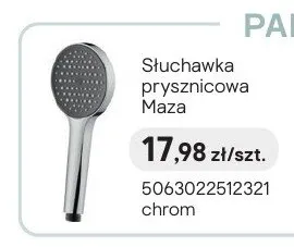 Słuchawka prysznicowa Maza chrom promocja w Castorama