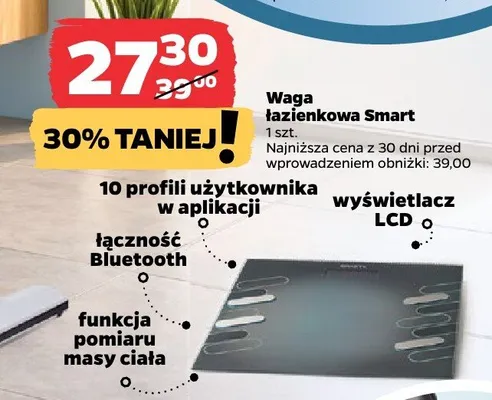 Waga łazienkowa Smart promocja w Netto