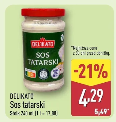Sos tatarski promocja w Aldi