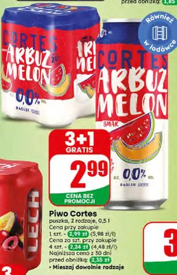 Piwo Cortes puszka promocja w Dino