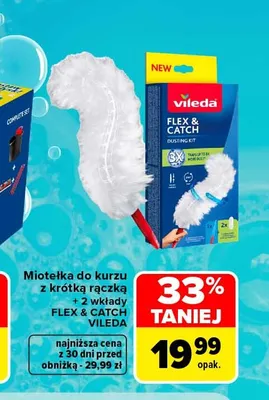 Miotełka do kurzu z krótką rączką Vileda Flex & Catch promocja w Carrefour