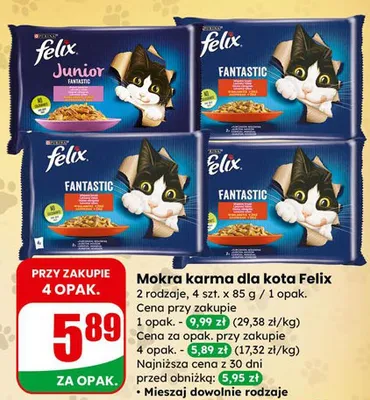 Mokra karma dla kota Felix promocja w Dino