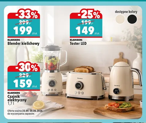 Toster LED KLAUSBERG promocja w Biedronka