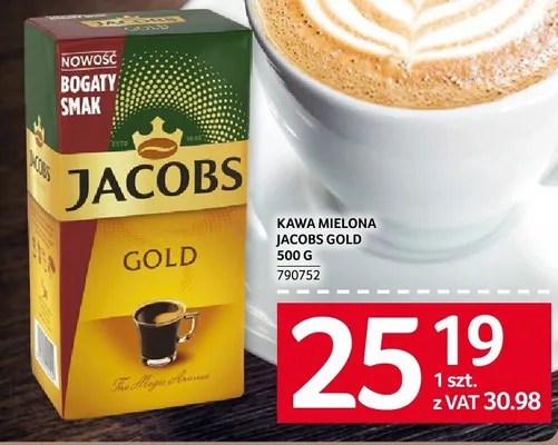 Kawa mielona Jacobs Gold 500g promocja w Selgros