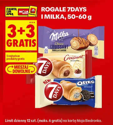 Rogal Choco Croissant Vanilla Flavour Milka promocja w Biedronka